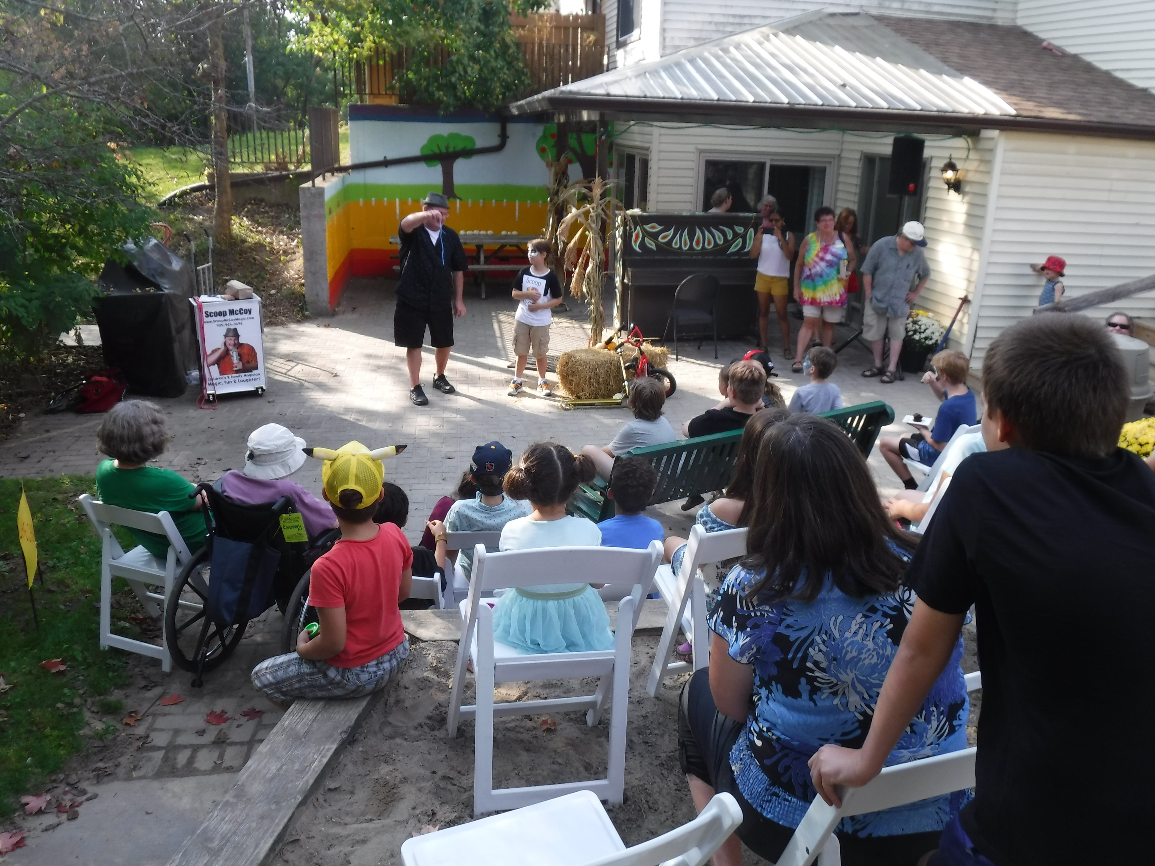 Scoop McCoy performing at an outdoor community event